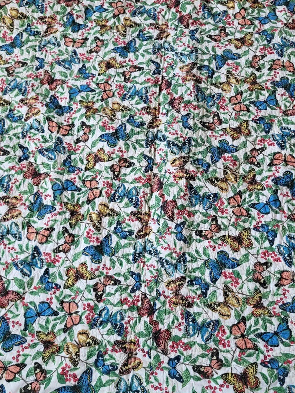 Handmade Butterfly Sampler Lap Quilt Wall Hanging 41